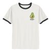 Avocado Angel ringer t-shirt