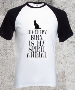 Cat thrackery binx baseball tee
