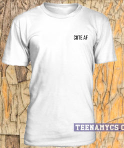 Cute Af pocket print T-shirt