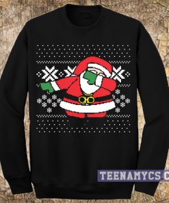 Dabbing Santa Ugly Christmas Sweatshirt