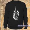 Fuck Off Skeleton hand sign Sweatshirt