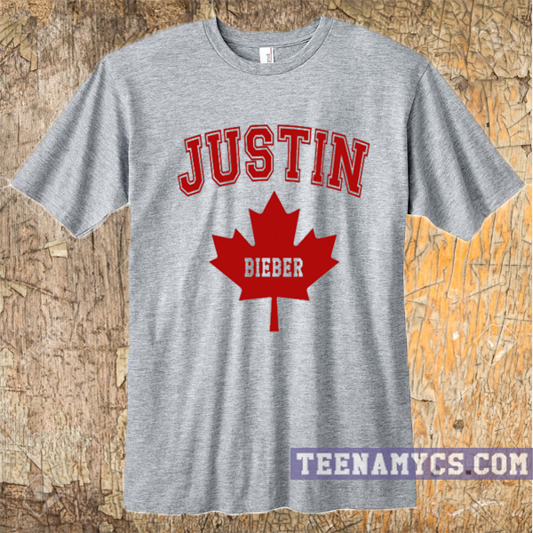 Justin Bieber Canadian Maple Leaf t-shirt