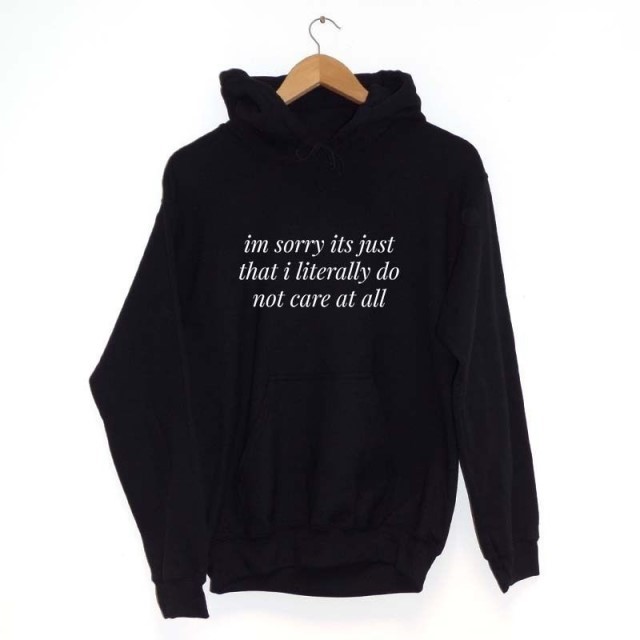 Literally don't care Hoodie
