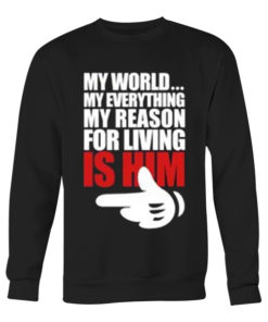 My World Is Him Couple Sweatshirt
