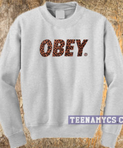 Obey Cheetah Font Sweatshirt