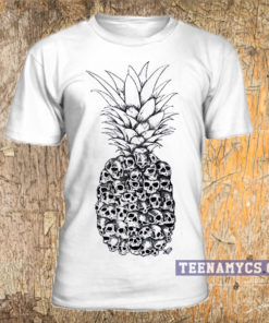 Pineapple Skulls unisex T-shirt