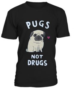 Pugs not drugs t-shirt