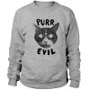 Purr Evil Satanic Cat Sweatshirt