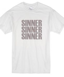 Sinner white T-shirt