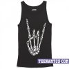 Skeleton Hand Horns Up Metal Sign Tank top