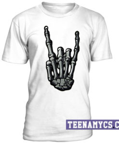 Skeleton Hand Metal Sign T-Shirt