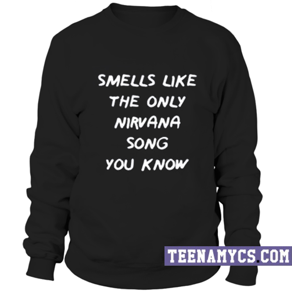 smells like the only nirvana song you know shirt