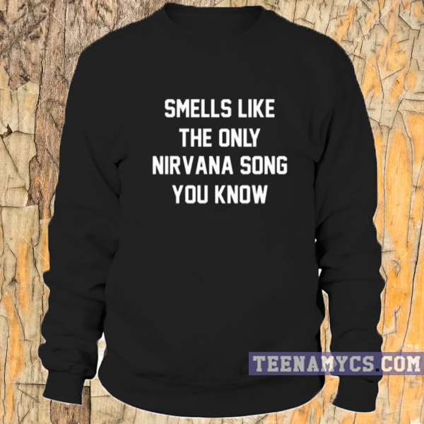 smells like the only nirvana song you know shirt