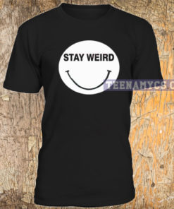 Stay Weird Smile Emoticon T-shirt