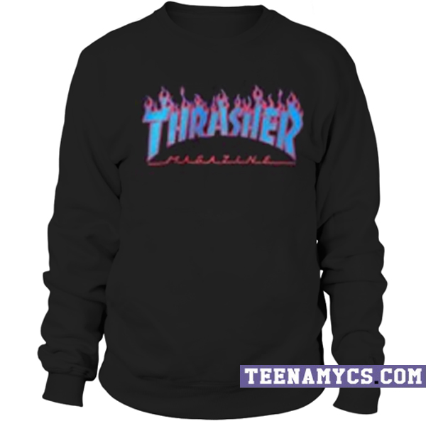 blue flame sweatshirt