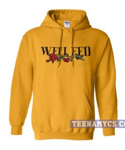 Well Fed Rose Print Hoodie