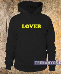 Yellow printed Lover Hoodie