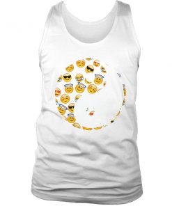 Yin Yang Emoticon tank top