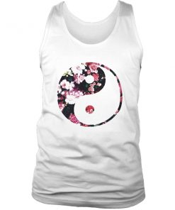 Yin yang flowery tank top