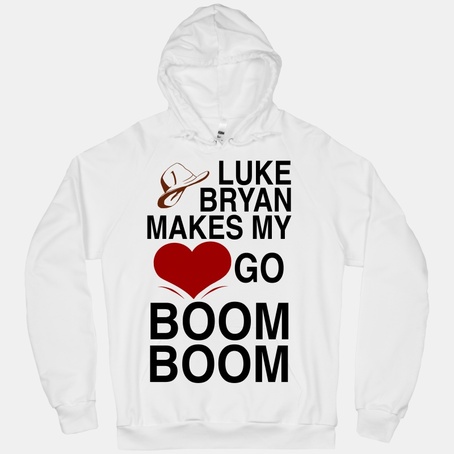 Luke Bryan Makes My Heart Go Boom Boom Hoodie