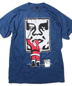 Obey Santa Christmas T-shirt-1