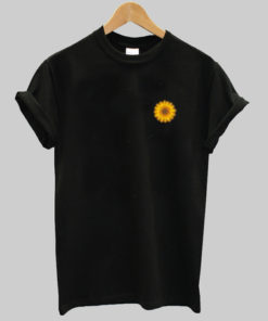 Sunflower pocket print t-shirt