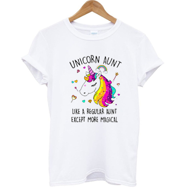 Aunt unicorn t shirt Clearance