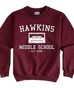 Hawkins Middle School AV Club Sweatshirt