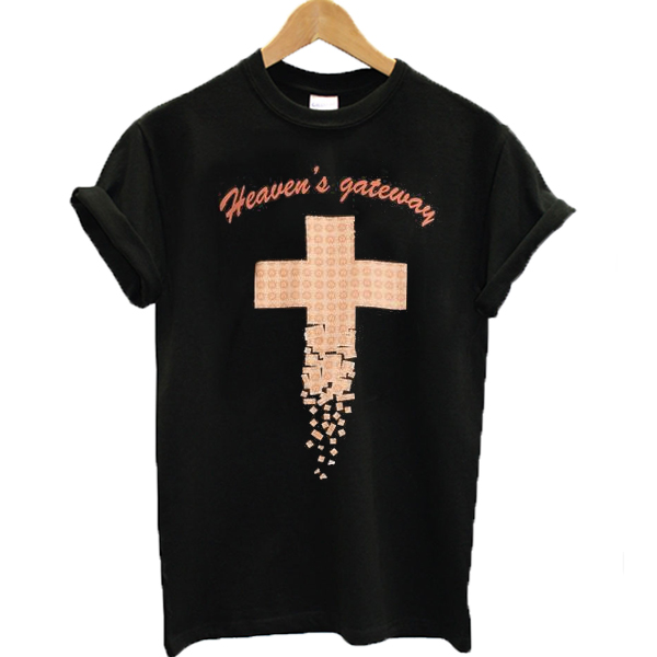 Heaven's gateway cross T-shirt