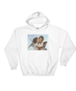 Cupid Baby Angel Kissing Hoodie