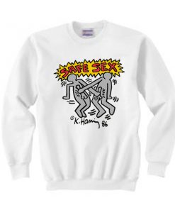 Harry Styles Keith Haring Safe Sex Sweatshirt
