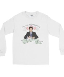 Michael Scott I'm Not Superstitious Little Stitious Sweatshirt