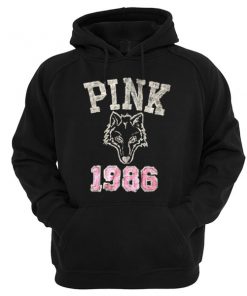 Pink 1986 Wolf Hoodie