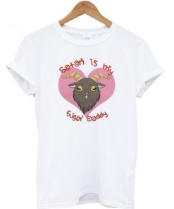 Satan Is My Sugar Daddy Funny Goat T-shirt