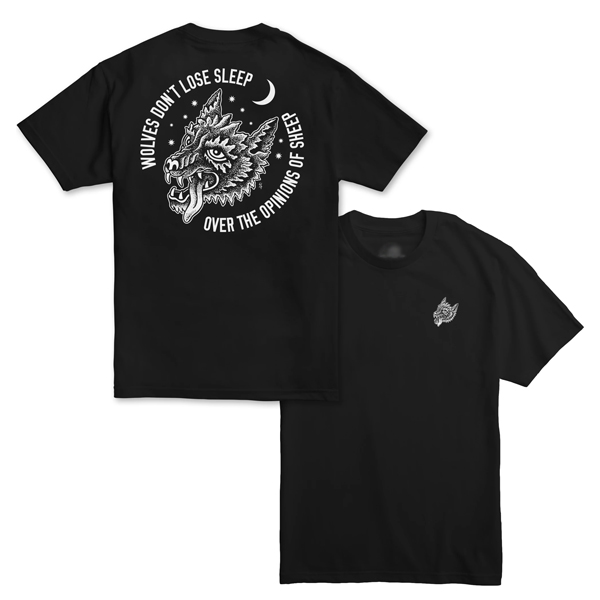 Wolves Don't Lose Sleep Over The Opinions Of Sheep T-shirt