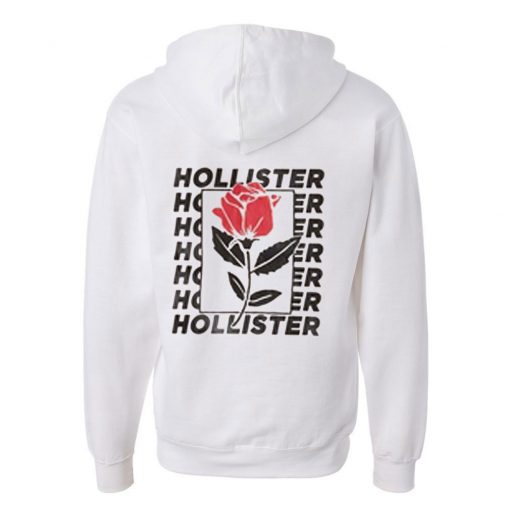 hollister hoodie with roses