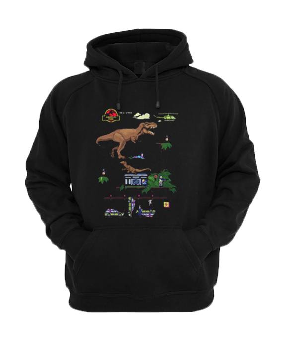 Jurassic Park 8-Bit Classic Dino Hoodie