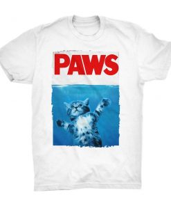 Paws Kitty Jaws Movie T-Shirt