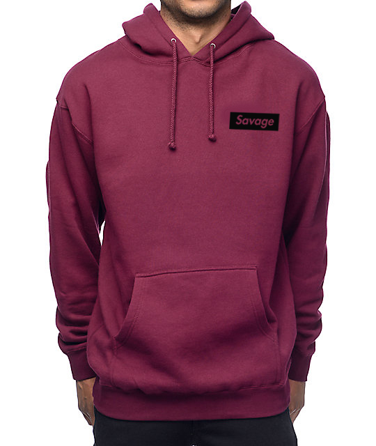 Savage Pocket Print Pullover Hoodie
