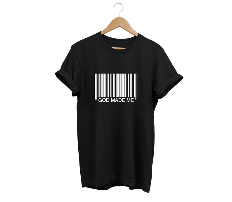 Barcode God Made Me T-shirt