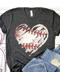 Baseball Heart T Shirt