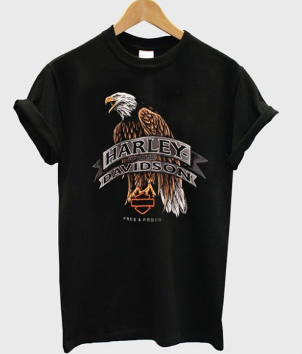 Harley Davidson Eagle Graphic T-Shirt