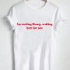 I'm waiting here for you honey T shirt