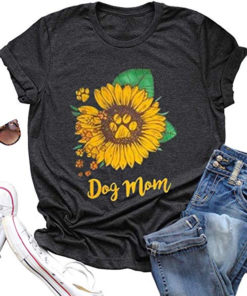 Dog Mom Sunflower T-Shirt
