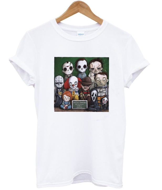 Horror Character Halloween Graphic T-shirt