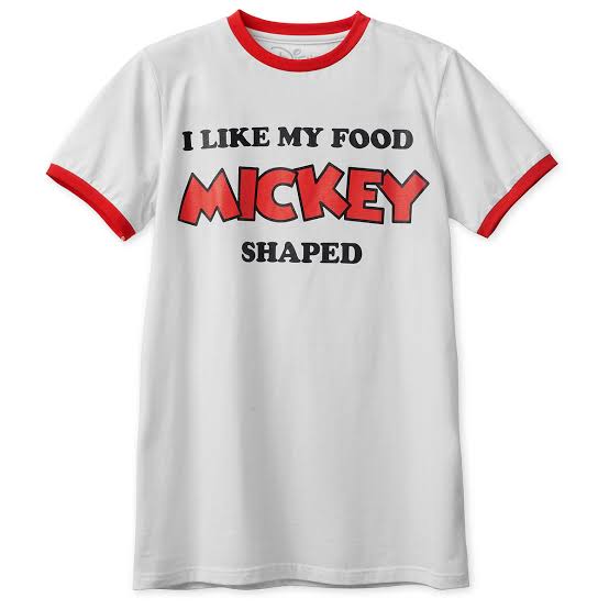 i like my food mickey shaped shirt