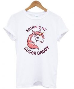 Satan is My Sugar Daddy Unicorn Tshirt