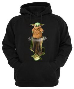 Baby Yoda Water Mirror Reflection Yoda Hoodie