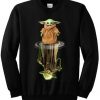 Baby Yoda Water Mirror Reflection Yoda Sweatshirt