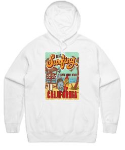 Best Surfing In California Santa Monica Beach Hoodie